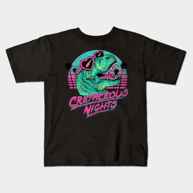 Cretaceous Nights Kids T-Shirt by Hillary White Rabbit